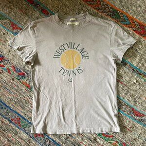 Abercrombie & Fitch Men's Vintage Soft Tennis Tee Shirt Size Small - Beige